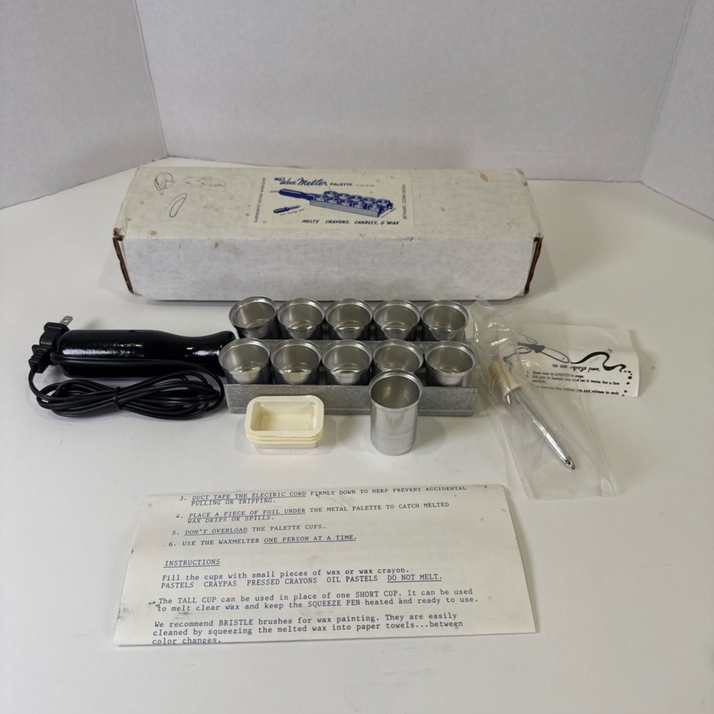 VTG Rabinowitz Design Workshop 10 Cup Wax Melter Palette NEW in Box READ DESCRIP